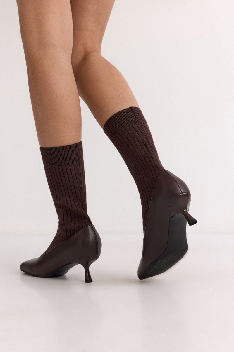 Полусапоги с квадратным мысом Lera Nena, цвет: коричневый LNU.401.18696.700 купить онлайн