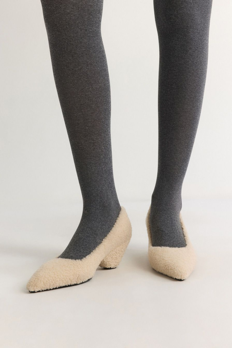 Туфли из натурального меха Lera Nena, цвет: белый LN.101.18678.120 купить онлайн