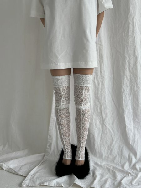 Чулки кружевные