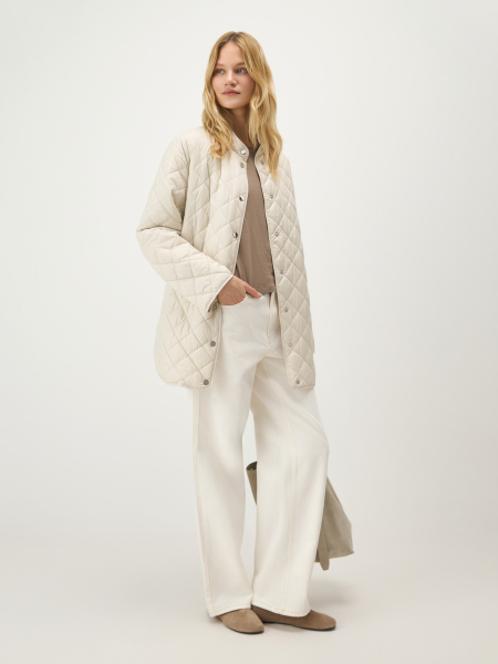 Куртка двусторонняя с поясом Conso, цвет: белый, SEM 260113 - молочный купить онлайн