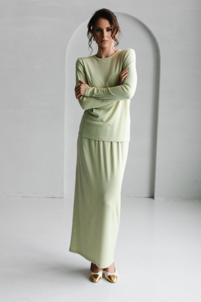 Юбка из трикотажа на резинке