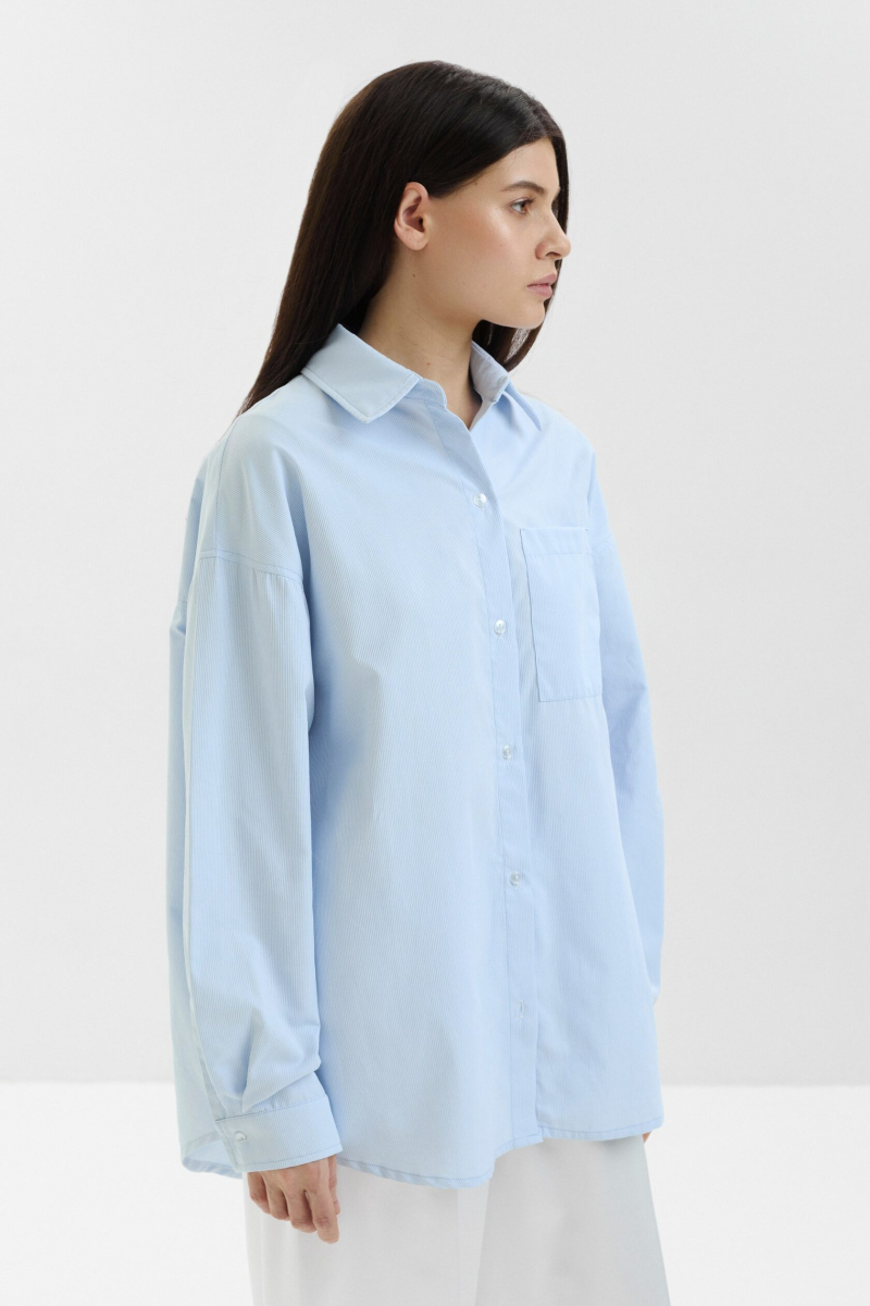 Рубашка с косынкой marte, цвет: голубой,  купить онлайн