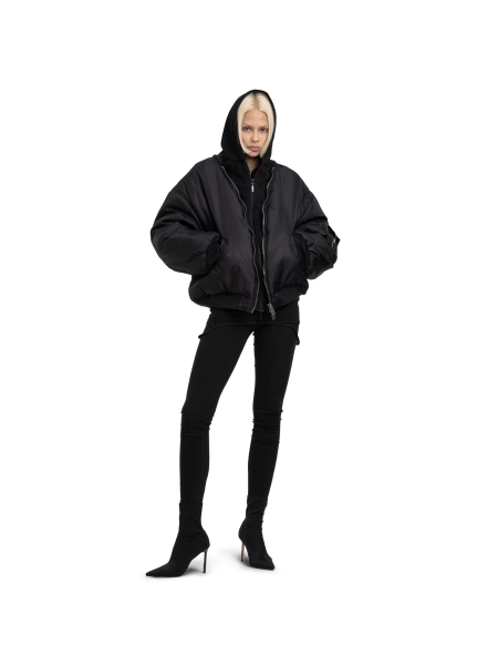 Бомбер HOODED BOMBER ABC, цвет: Черный, 00-278 купить онлайн