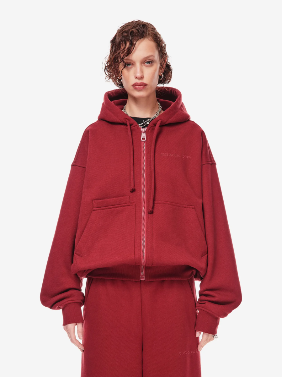 Хлопковый худи на молнии Хлопковый худи на молнии