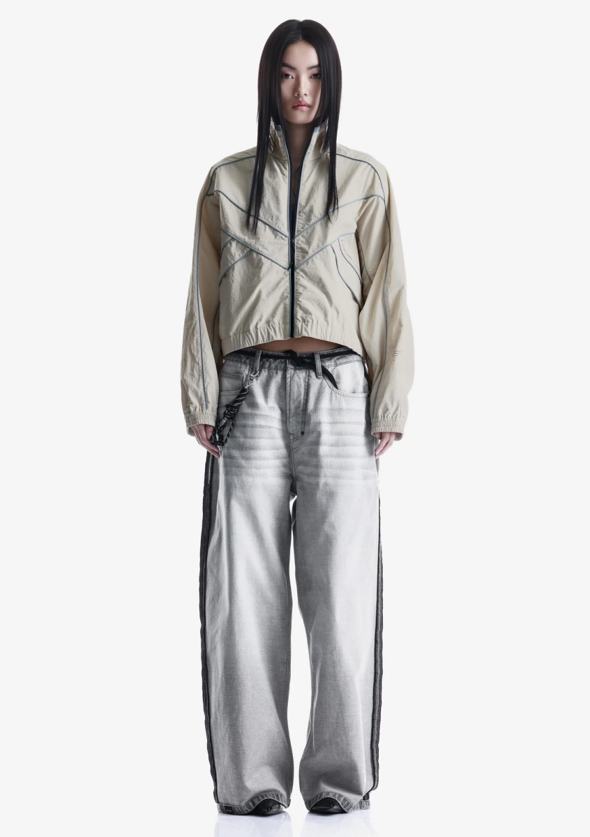 Укороченная трековая куртка KRAKATAU, цвет: Светло-бежевый, Nw78-816 купить онлайн