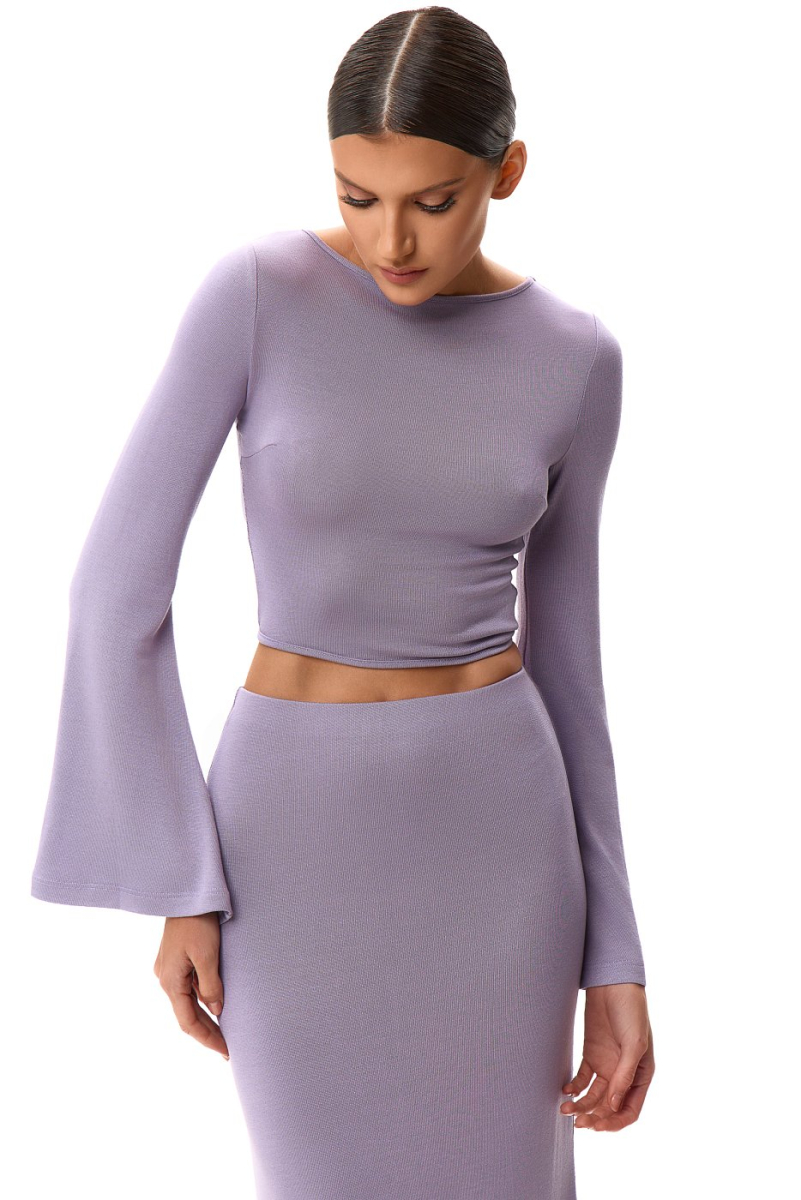 Комплект-двойка с открытой спиной SODAMODA, цвет: фиолетовый, 16118 купить онлайн