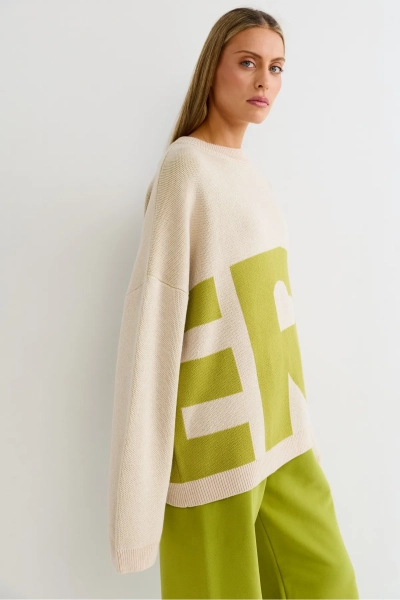 Джемпер c логотипом Erist store, цвет: зеленый, НФ-00003253 купить онлайн