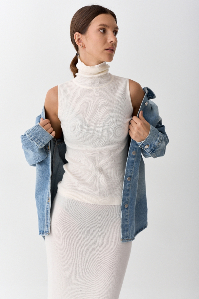 Топ-гольф из мериноса Ricoco, цвет: молочный, 2023/2 купить онлайн
