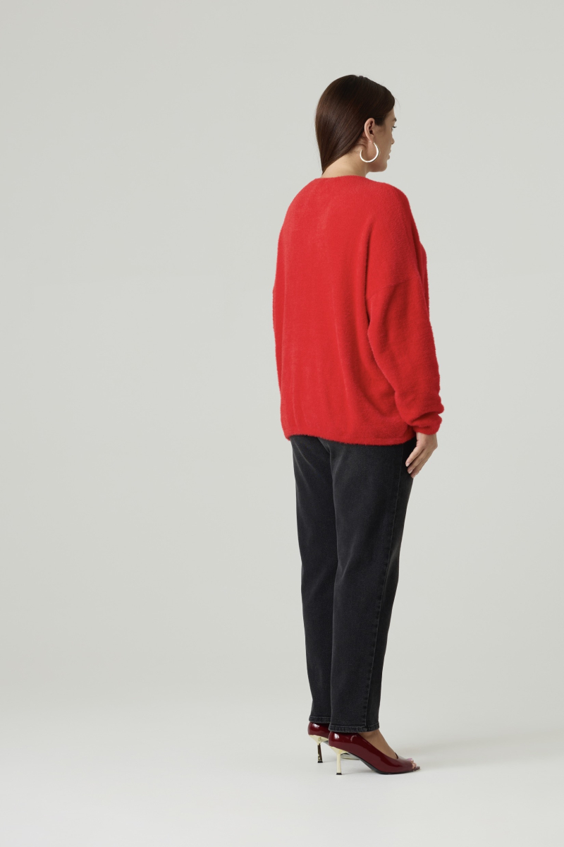 Кардиган вязаный на пуговицах "травка" 4forms, цвет: красный, 65490 купить онлайн Кардиган вязаный на пуговицах "травка" 4forms, цвет: красный, 65490 купить онлайн