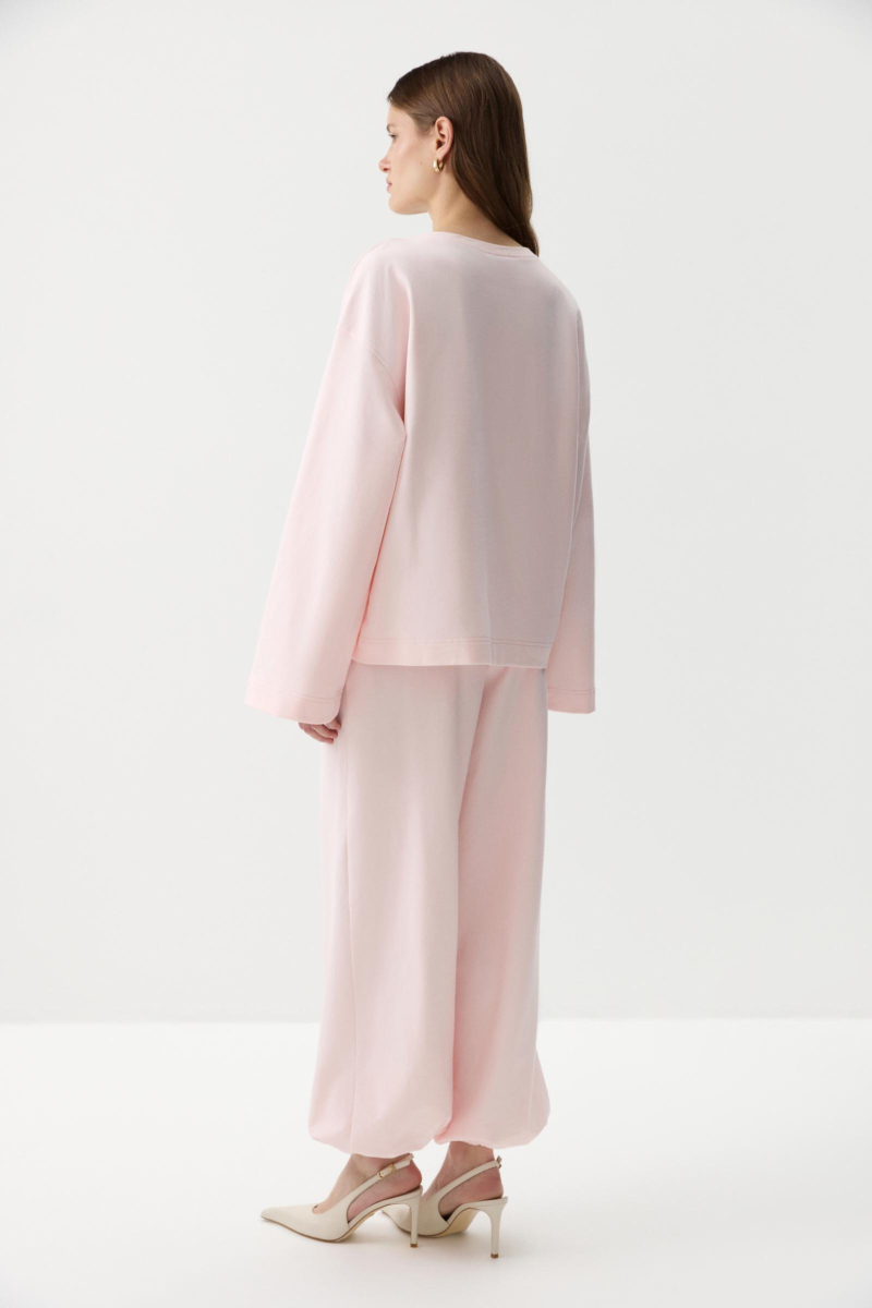 Лонгслив с широкими рукавами Charmstore, цвет: розовый, 205-52158-221 купить онлайн