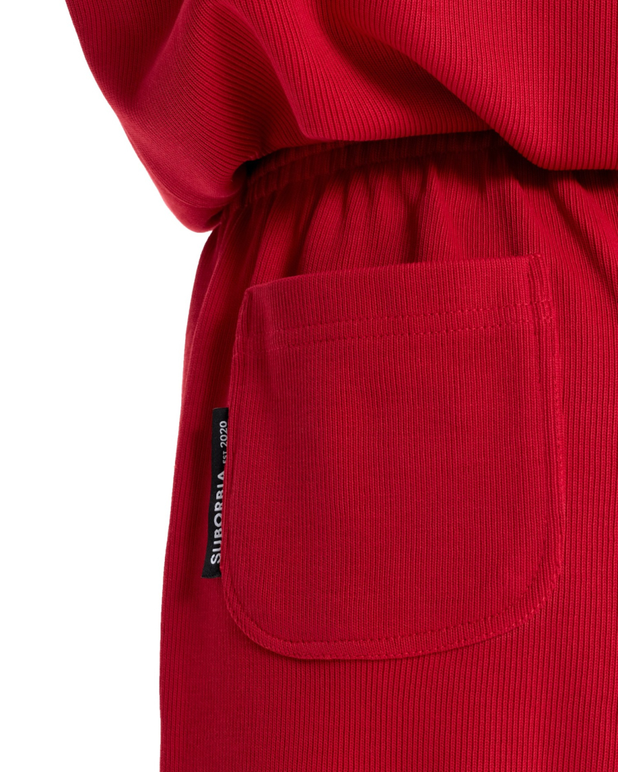 Костюм из облегченного вязаного футера Suborbia, цвет: красный, 006884 купить онлайн