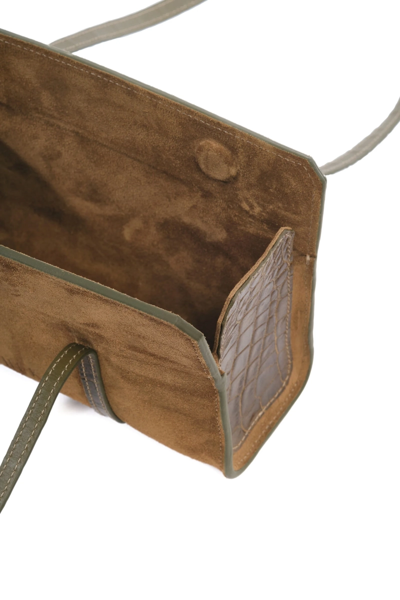 Сумка «Спаржа» мини / «Asparagus» VOLCHEK, цвет: коричневый E11 купить онлайн