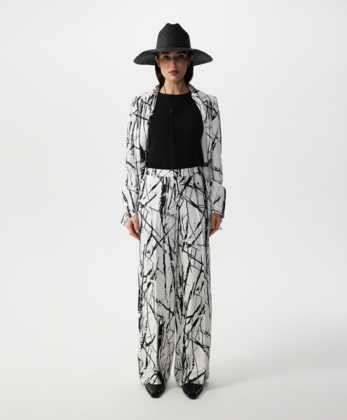 Брюки-палаццо средней посадки