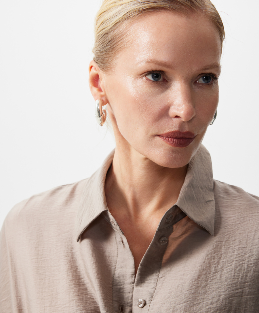 Блузка с коротким рукавом оверсайз GLVR, цвет: серый, 126G22GAC2230 купить онлайн