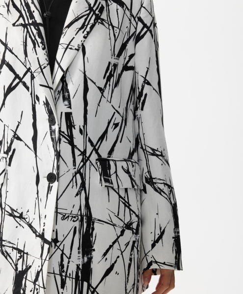 Пиджак силуэта умеренный оверсайз GLVR, цвет: белый, 126G21GAC4810 купить онлайн