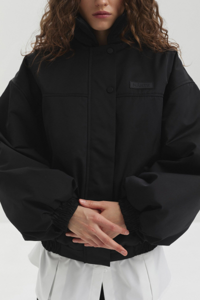 Бомбер укороченный marte, цвет: Черный,  купить онлайн