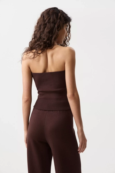 Топ-бандо вязаный Charmstore, цвет: шоколадный, 309-543115-551 купить онлайн