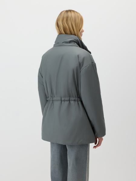 Утепленная куртка на кулиске Conso, цвет: хаки, SEM 260102 - серо-зеленый купить онлайн