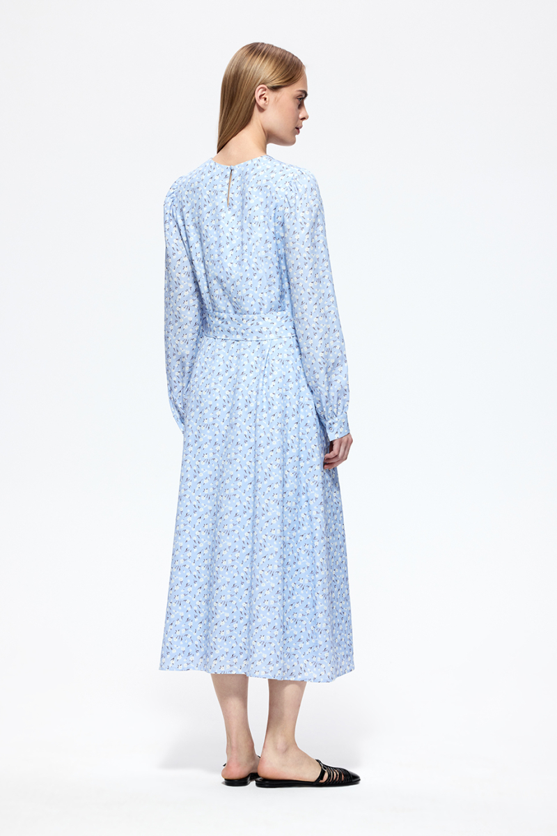 Платье текстильное женское DREAMS BY ALENA AKHMADULLINA, цвет: голубой, 126102070204560/211000 купить онлайн