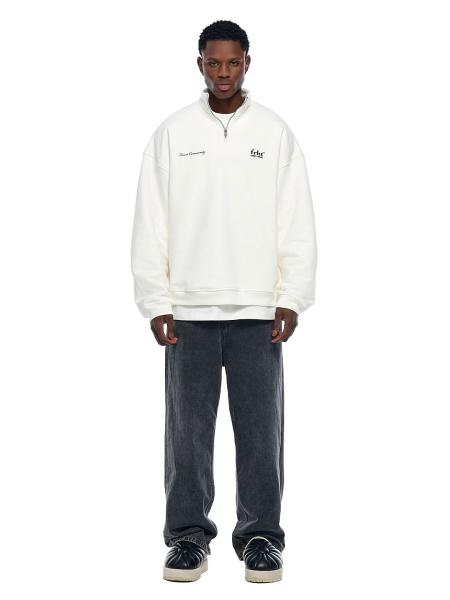 Свитшот FRHT, цвет: молочный, SWTHLFZIPMLK купить онлайн