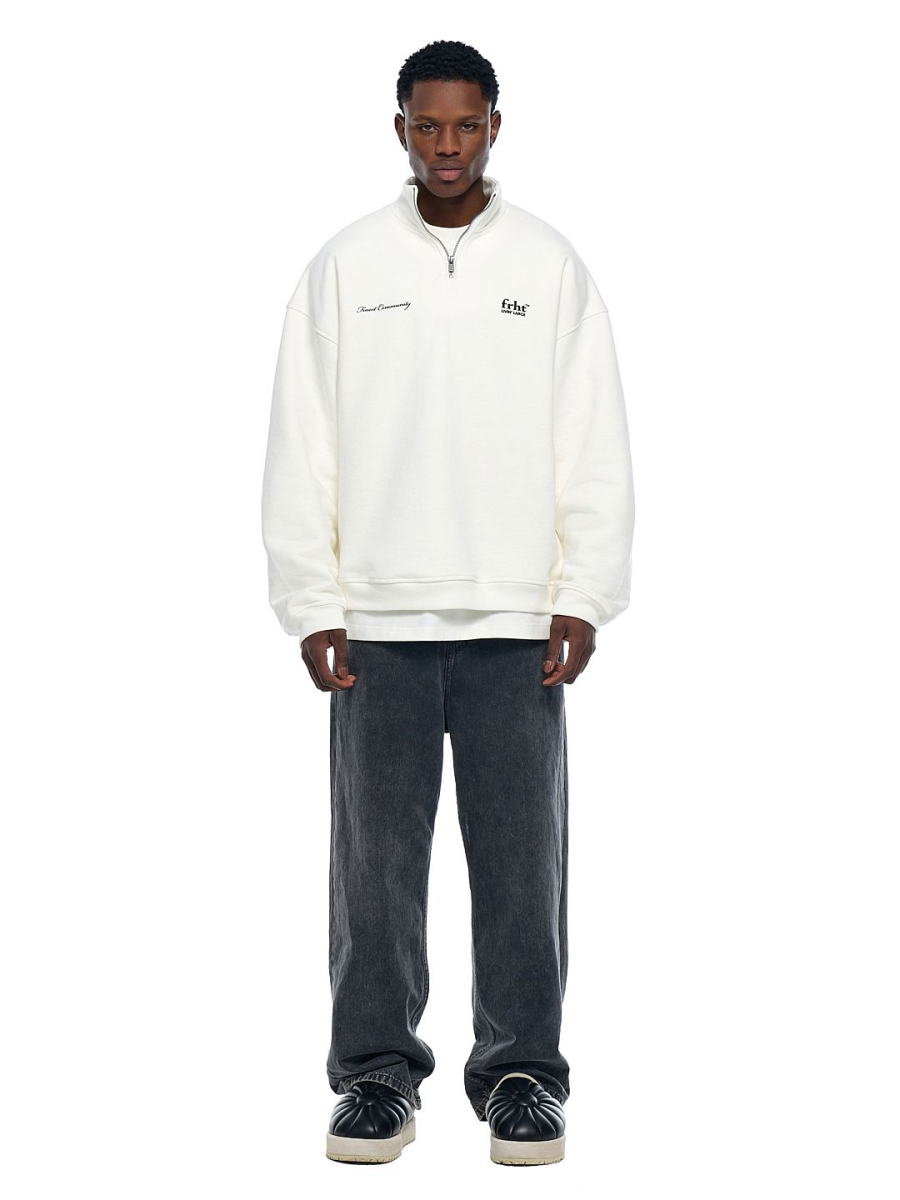 Свитшот FRHT, цвет: молочный, SWTHLFZIPMLK купить онлайн