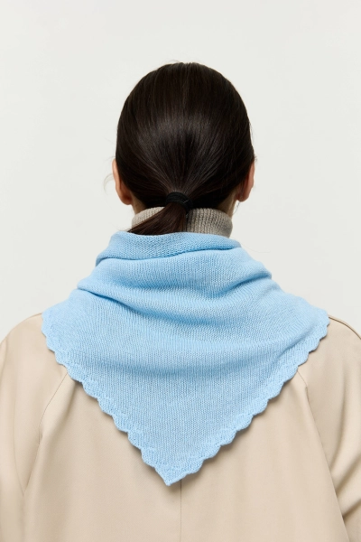 Косынка с фигурным краем AROUND, цвет: голубой 182_04CC07 купить онлайн