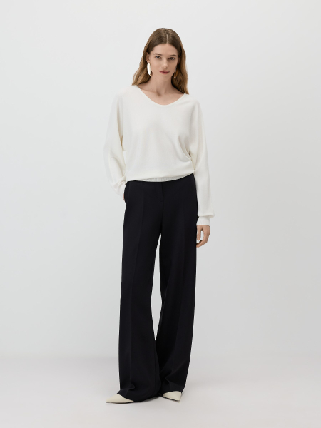 Пуловер летучая мышь Conso, цвет: белый, KPL 260720 - молочный купить онлайн