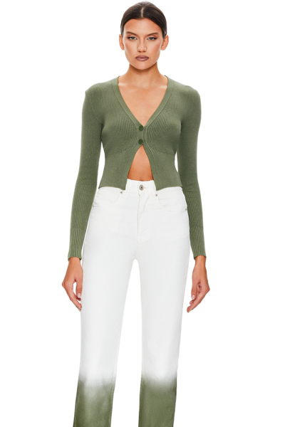 Кардиган в рубчик