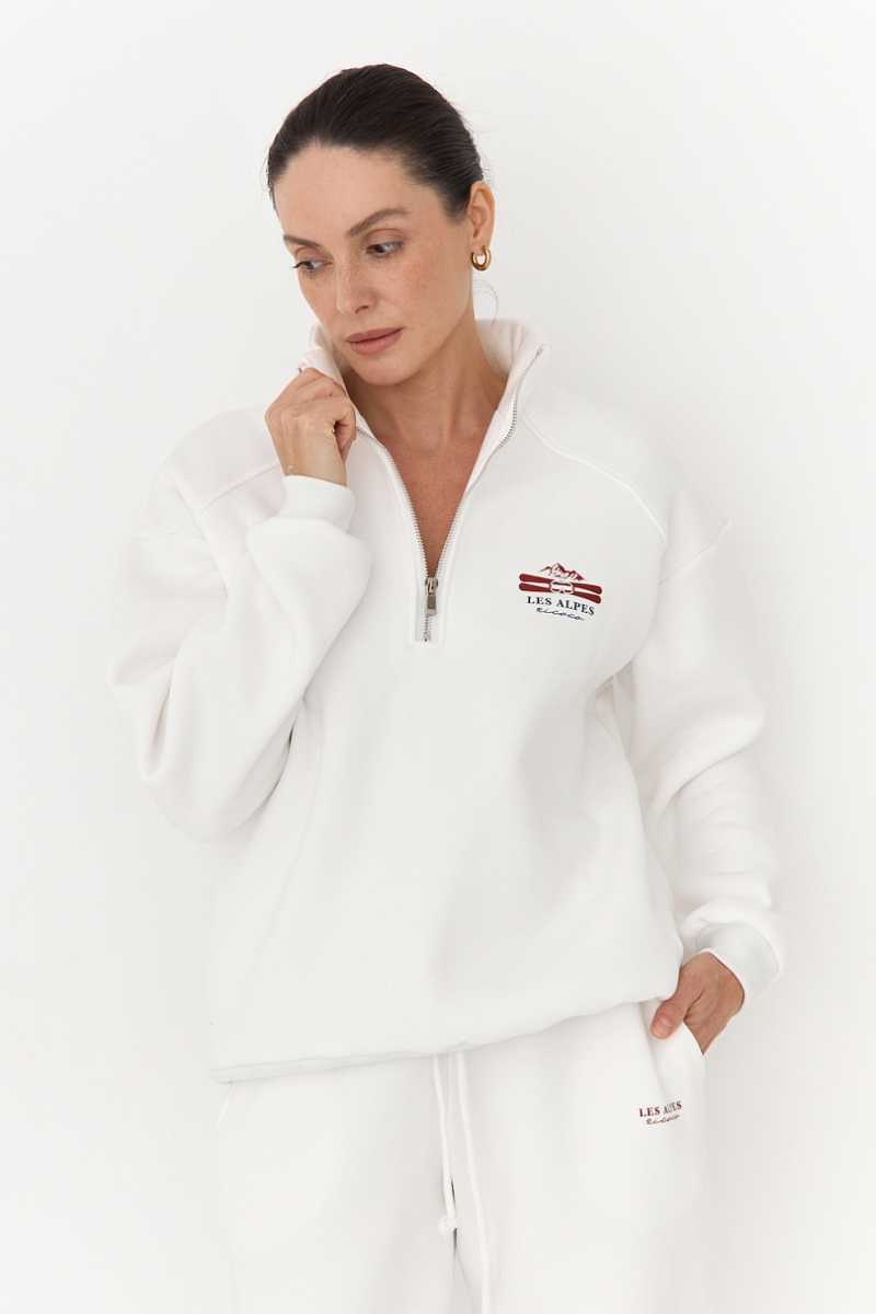 Брюки утепленные на кулиске Ricoco, цвет: белый, 5050/2 купить онлайн