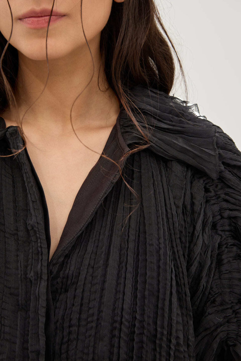 Блузка художника UNKE, цвет: Черный, 2601TSH005P_BL купить онлайн