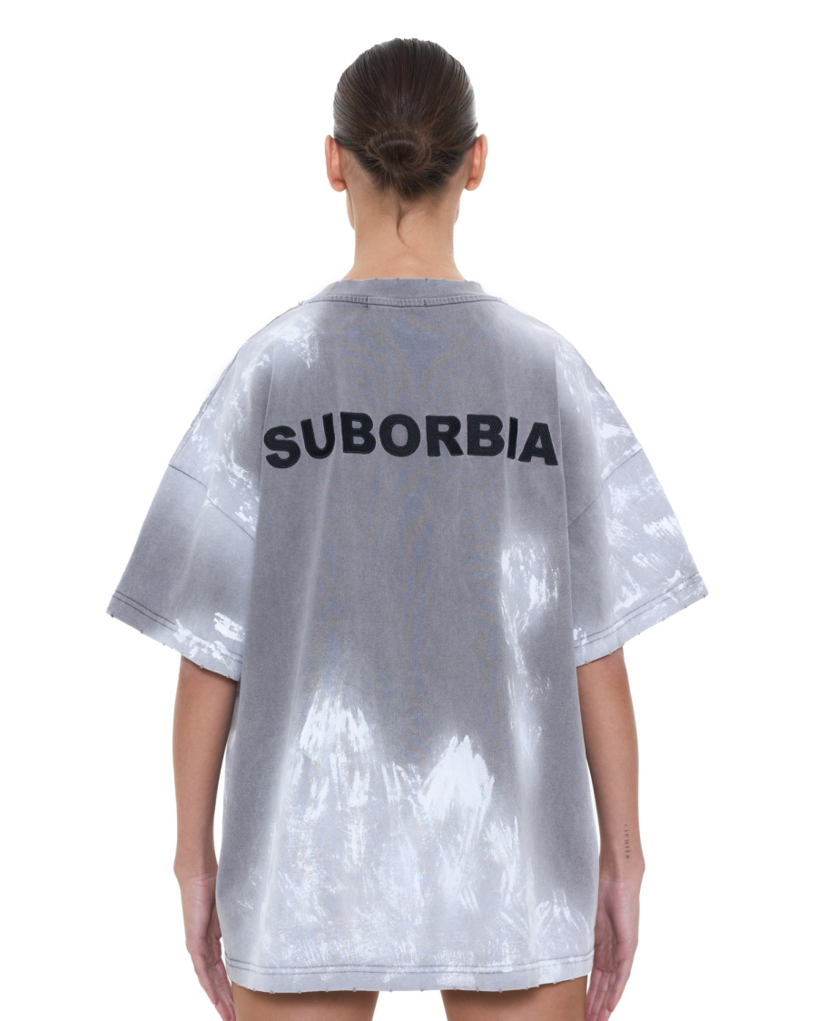Футболка Grillz Suborbia, цвет: washed grey, 006023 купить онлайн Футболка Grillz Suborbia, цвет: washed grey, 006023 купить онлайн
