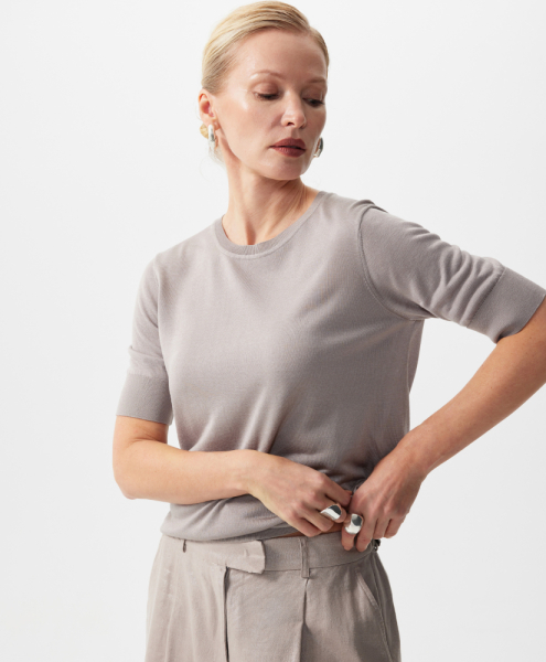 Джемпер с коротким рукавом