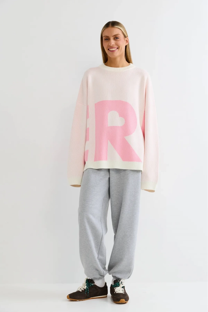 Джемпер c логотипом Erist store, цвет: розовый, НФ-00003254 купить онлайн