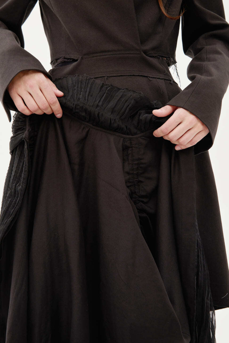 Блузка художника UNKE, цвет: Черный, 2601TSH005P_BL купить онлайн