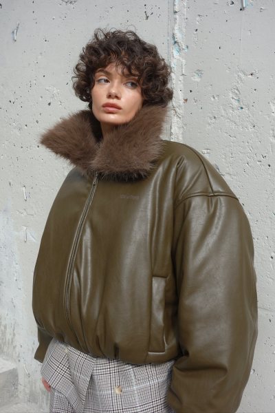 Бомбер СТАРЫЙ СТИЛЬ ТВОЙ АНТИГЕРОЙ, цвет: хаки,  купить онлайн