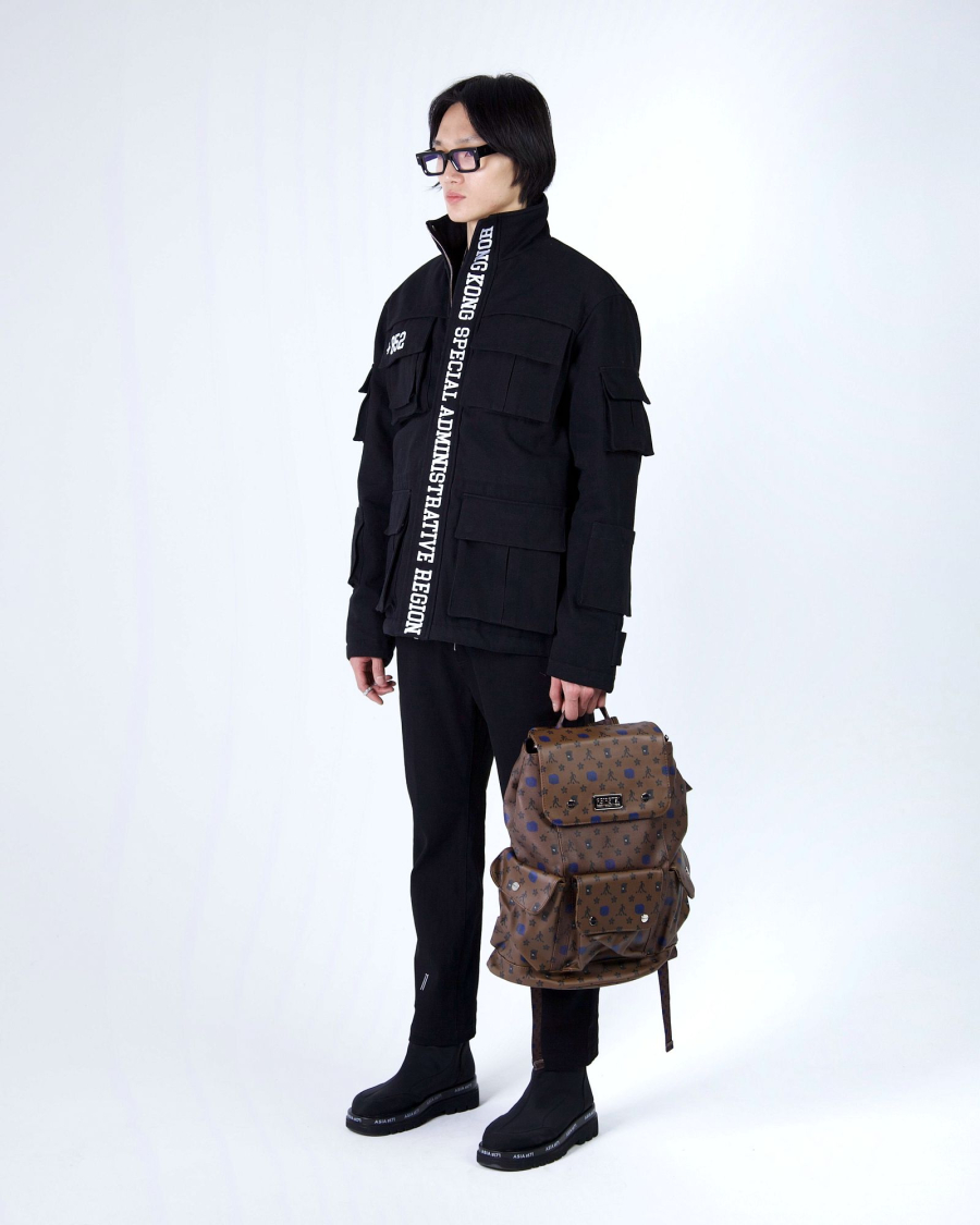 Куртка из плотного хлопка канвас ASIA ST 71, цвет: Черный, Ast71.coat-HK-black купить онлайн