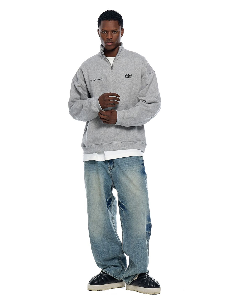 Свитшот FRHT, цвет: меланж, SWTHLFZIPMLG купить онлайн