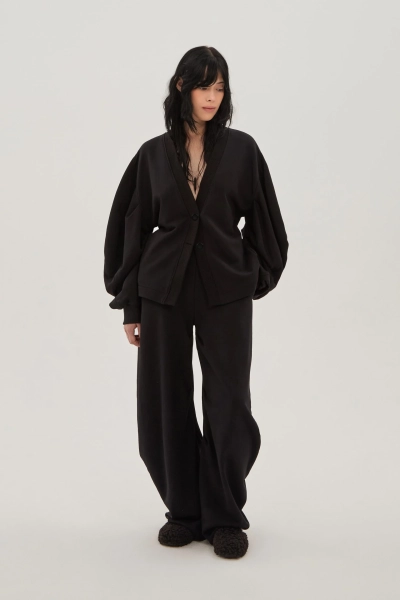 Кардиган свободный UNKE, цвет: Черный, 2601J009C_BL купить онлайн