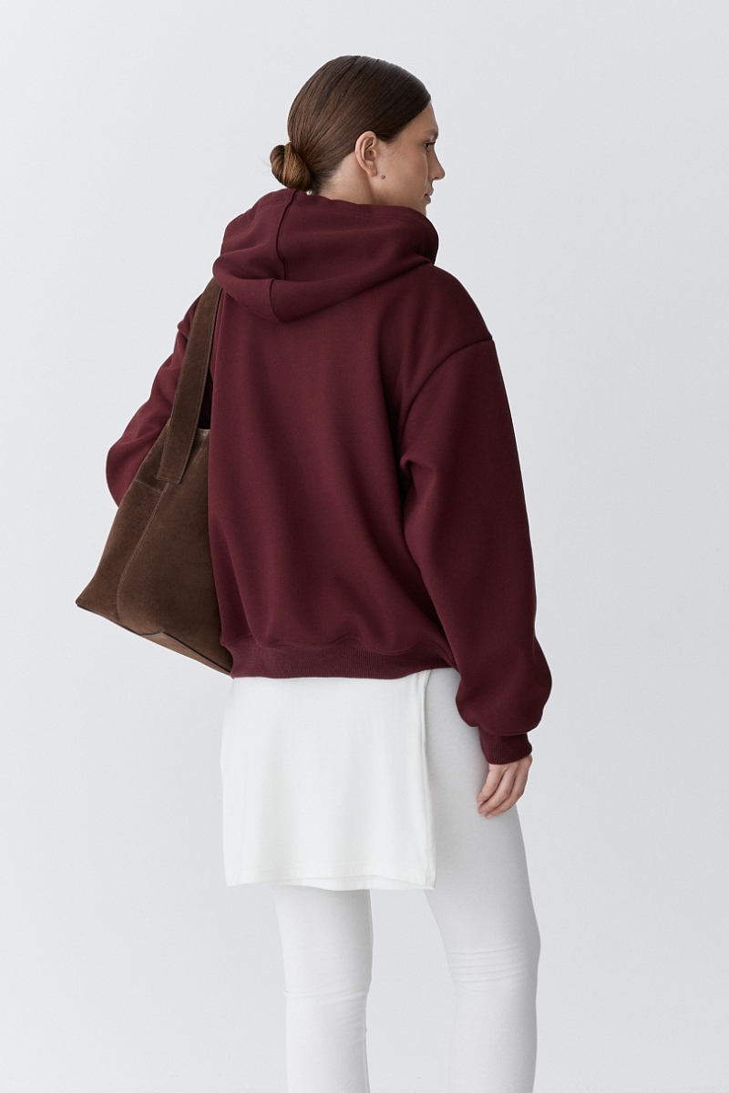 Худи утепленный Ricoco, цвет: Бордовый, 7027/3 купить онлайн