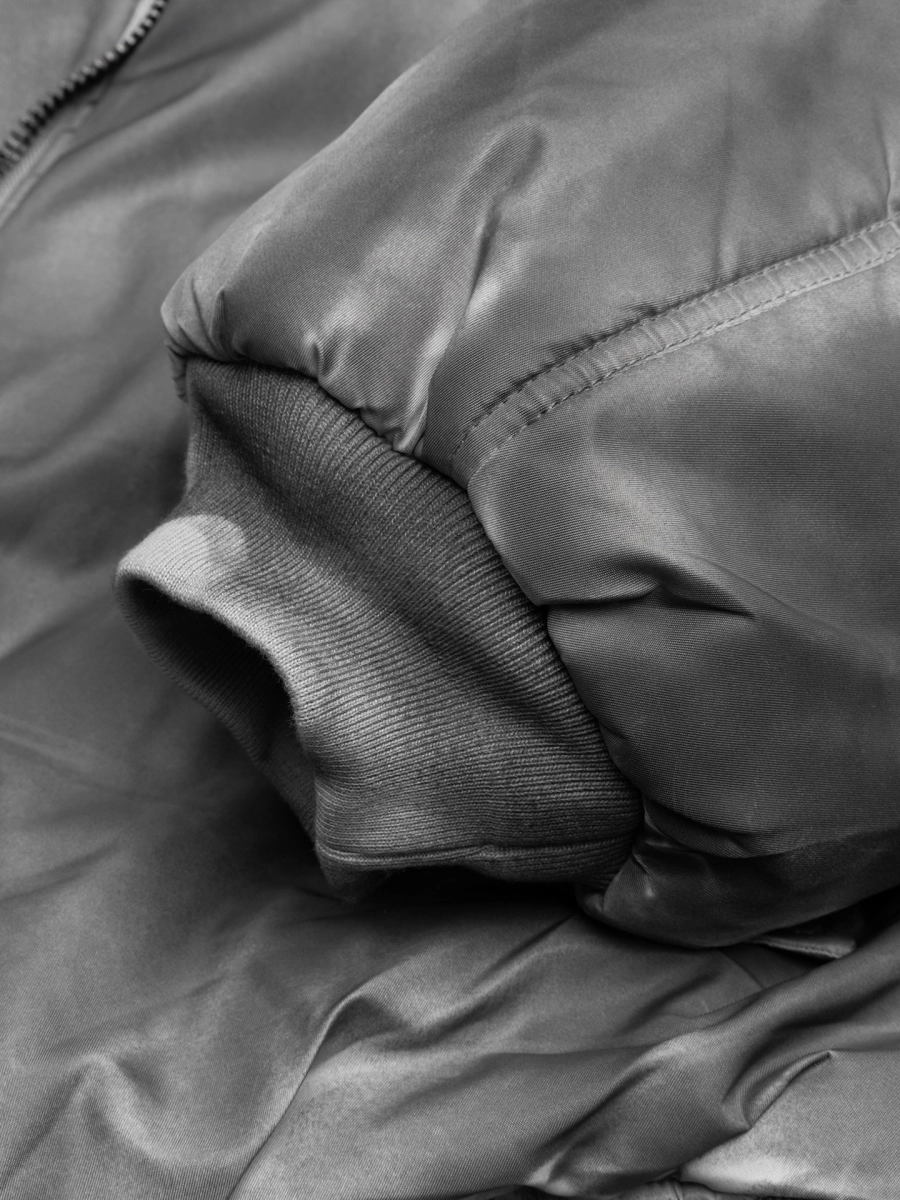 Бомбер с капюшоном ABC, цвет: серый, 00-283 купить онлайн