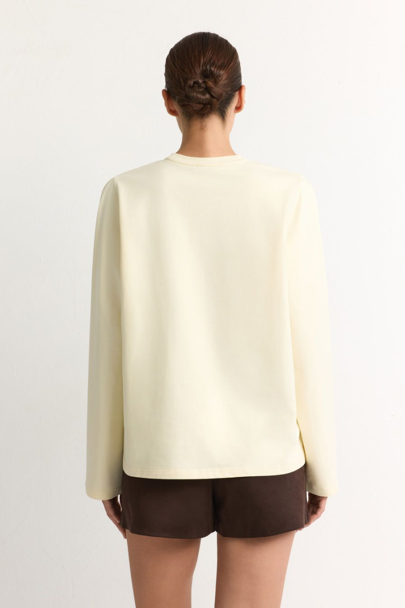 Лонгслив из смесового хлопка TOPTOP, цвет: Желтый, TT.025.12361.200 купить онлайн