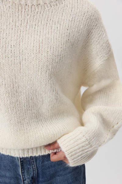 Джемпер из шерсти мериноса Charmstore, цвет: ванильный, 303-41898-113 купить онлайн Джемпер из шерсти мериноса Charmstore, цвет: ванильный, 303-41898-113 купить онлайн