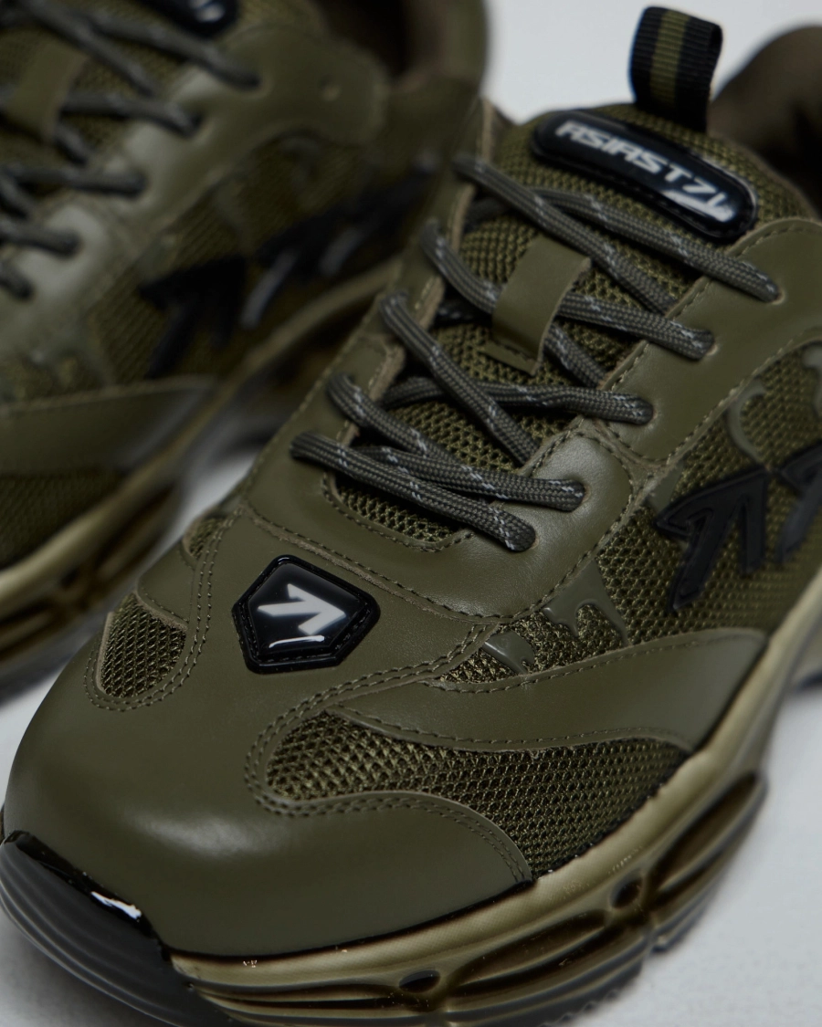 Кроссовки с резиновыми каплями ASIA ST 71, цвет: зеленый Ast71.sneakers-rubberdrop-khaki | новая мужская коллекция купить онлайн