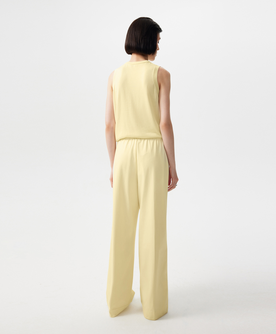 Топ полуприлегающего силуэта вязаный GLVR, цвет: Желтый, 126G24GAC3809 купить онлайн