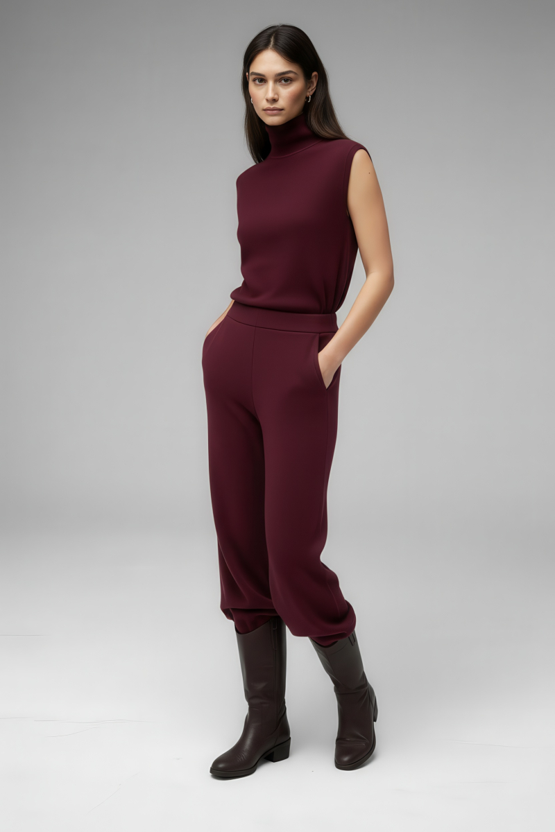 Брюки трикотажные SAGAS, цвет: Бордовый, 260110 купить онлайн