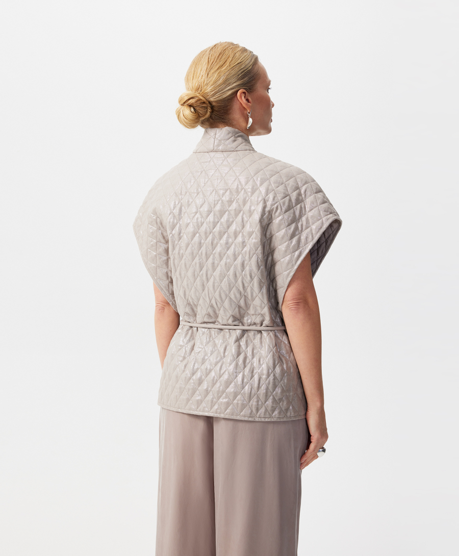 Стеганый легкий жилет GLVR, цвет: серый, 126G22GAC4707 купить онлайн