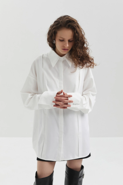 Рубашка с акцентными деталями