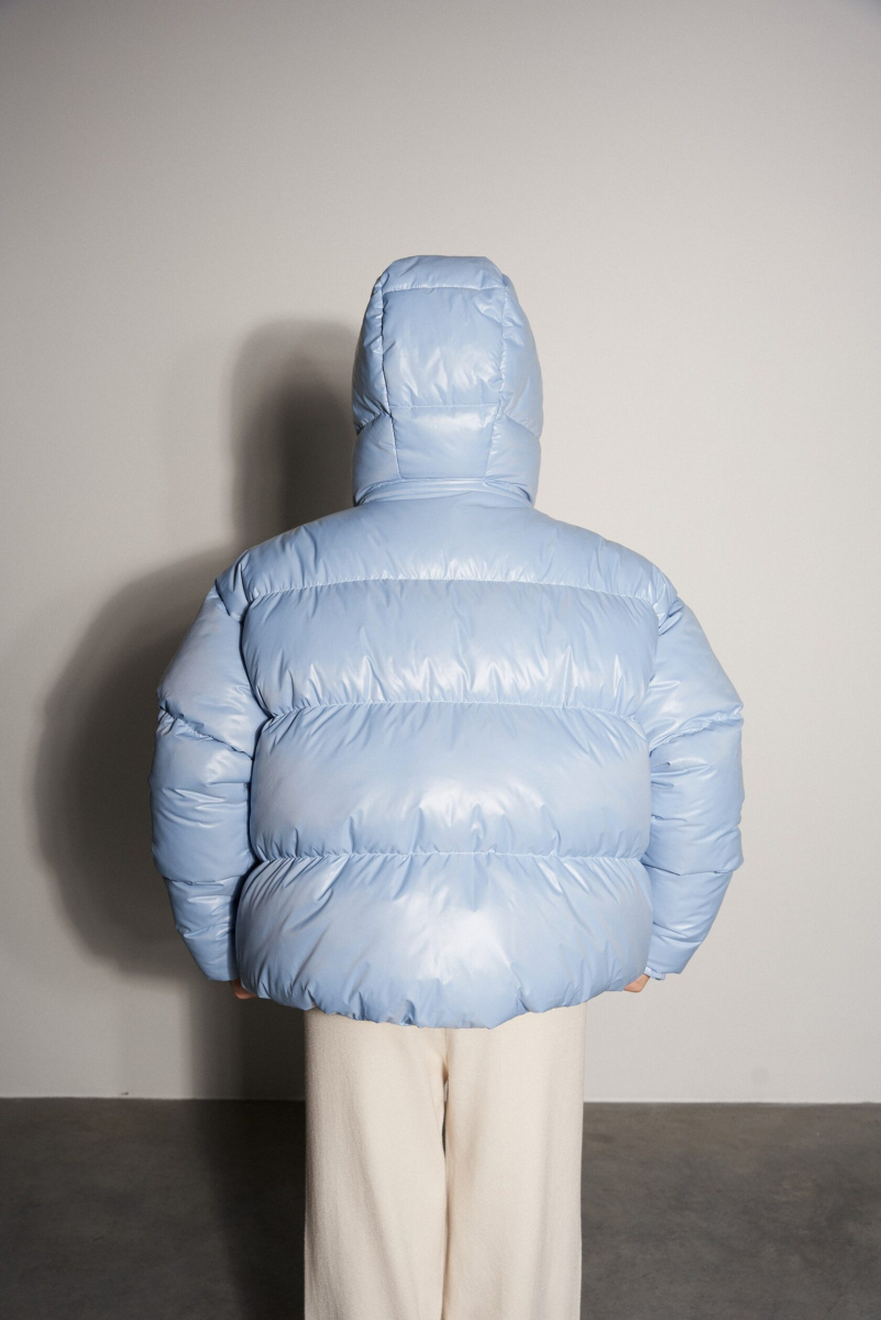 Пуховик PUFFER Y1 BLUE YONS, цвет: голубой, YO-356 купить онлайн Пуховик PUFFER Y1 BLUE YONS, цвет: голубой, YO-356 купить онлайн