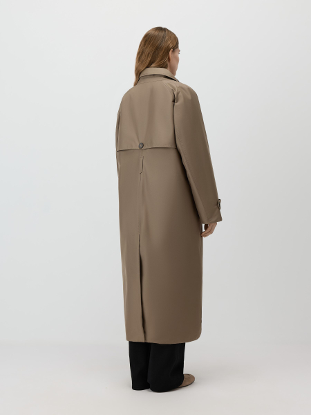 Утепленный плащ с капюшоном Conso, цвет: коричневый, SEL 260125 - кофейный купить онлайн