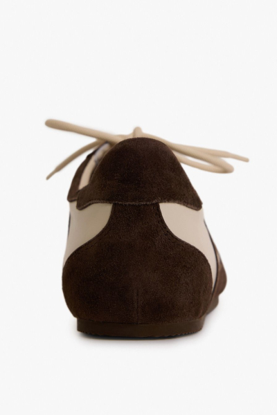 Кроссовки из натуральной кожи и замши Lera Nena, цвет: коричневый LN.501.18956.701 купить онлайн